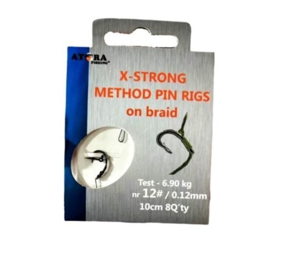 Atora Fishing pinto valo Method pavadėliai su kabliuku ir masalo smeigtuku - 70-174