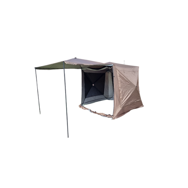 Universali palapinė KUBAS su pakeliamu šonu ir papildomu tinkleliu nuo vabzdžių